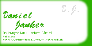 daniel janker business card
