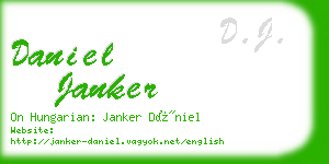 daniel janker business card